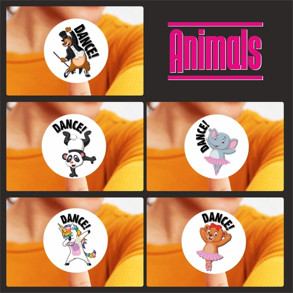 Dancestickerrangeanimals